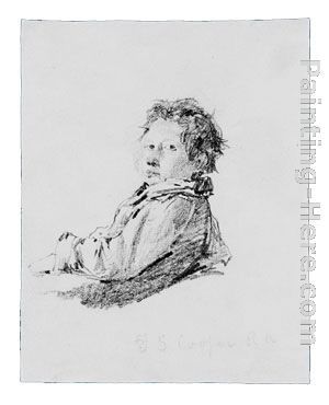 Thomas Sidney Cooper Study of a Boy (from McGuire Scrapbook)
